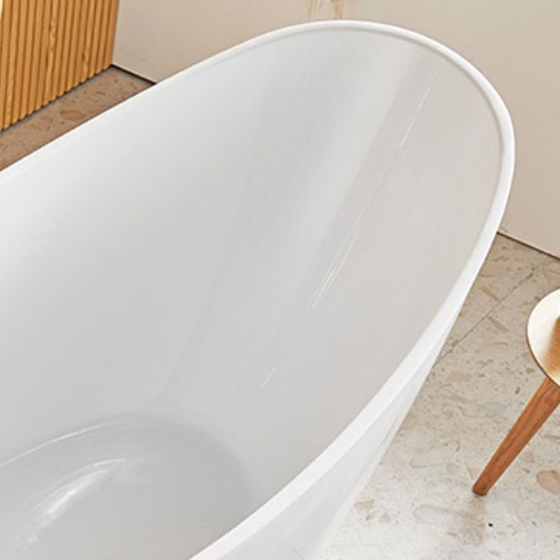 Contemporary Freestanding Soaking Bathtub Oval Slipper Acrylic Bathtub Clearhalo 'Bathroom Remodel & Bathroom Fixtures' 'Bathtubs' 'Home Improvement' 'home_improvement' 'home_improvement_bathtubs' 'Showers & Bathtubs' 1200x1200_11d2d866-b346-40e4-ab41-da4ab435cdf1