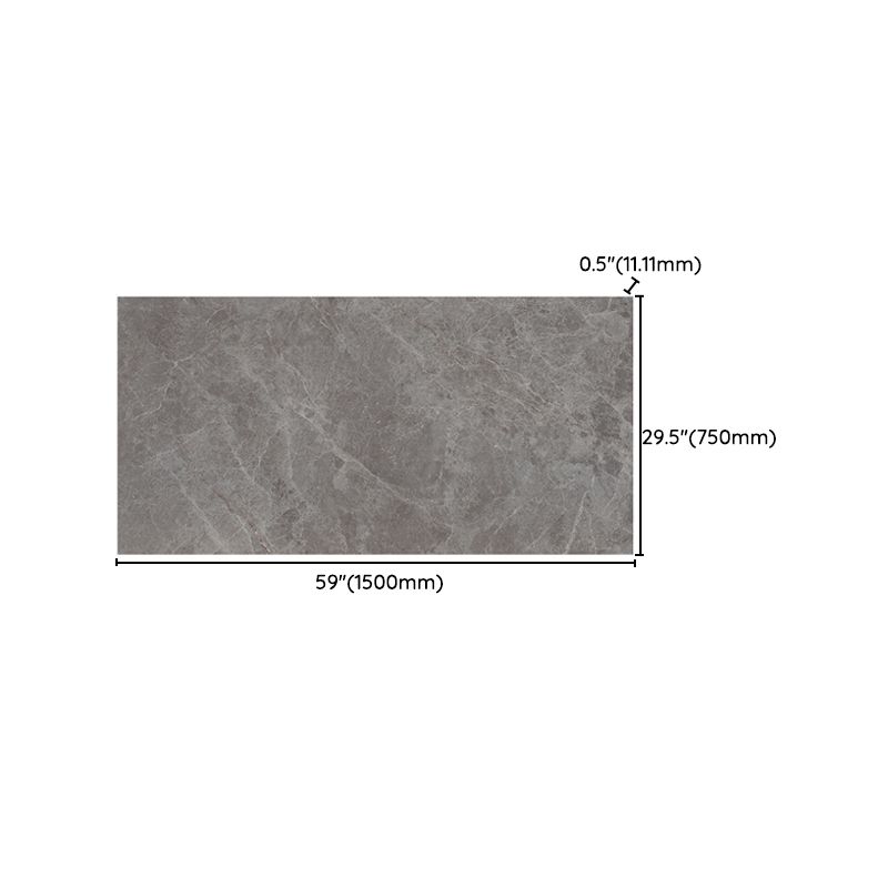 Rectangle Matte Tile Gray Marble Floor and Wall for Drawing Room Clearhalo 'Floor Tiles & Wall Tiles' 'floor_tiles_wall_tiles' 'Flooring 'Home Improvement' 'home_improvement' 'home_improvement_floor_tiles_wall_tiles' Walls and Ceiling' 1200x1200_11d64c2b-5bd9-4637-a750-ad450f919f1f