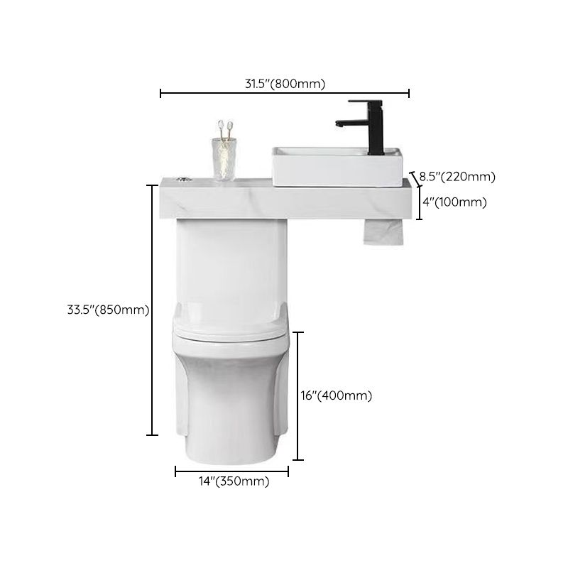 Contemporary Flush Toilet Floor Mount One-Piece Toilet Urine Toilet Clearhalo 'Bathroom Remodel & Bathroom Fixtures' 'Home Improvement' 'home_improvement' 'home_improvement_toilets' 'Toilets & Bidets' 'Toilets' 1200x1200_11dfcf20-7b4e-439d-b67e-111275420e52