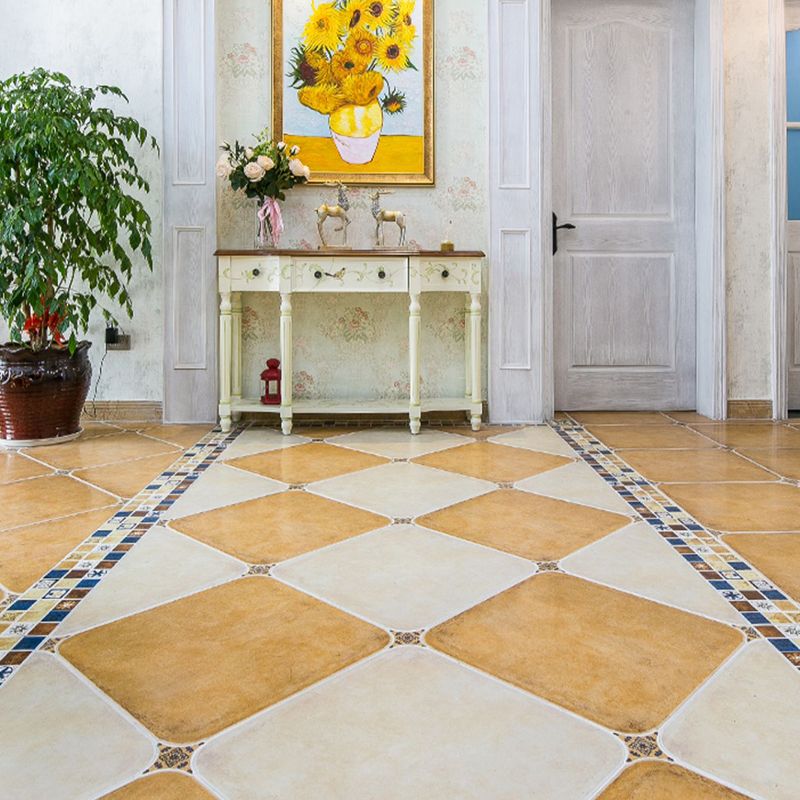 Traditional Style Slip Resistant Tile Matte Straight Edge Square Floor Tile Clearhalo 'Floor Tiles & Wall Tiles' 'floor_tiles_wall_tiles' 'Flooring 'Home Improvement' 'home_improvement' 'home_improvement_floor_tiles_wall_tiles' Walls and Ceiling' 1200x1200_1220b75e-2335-4ced-b455-42e5f80e797d