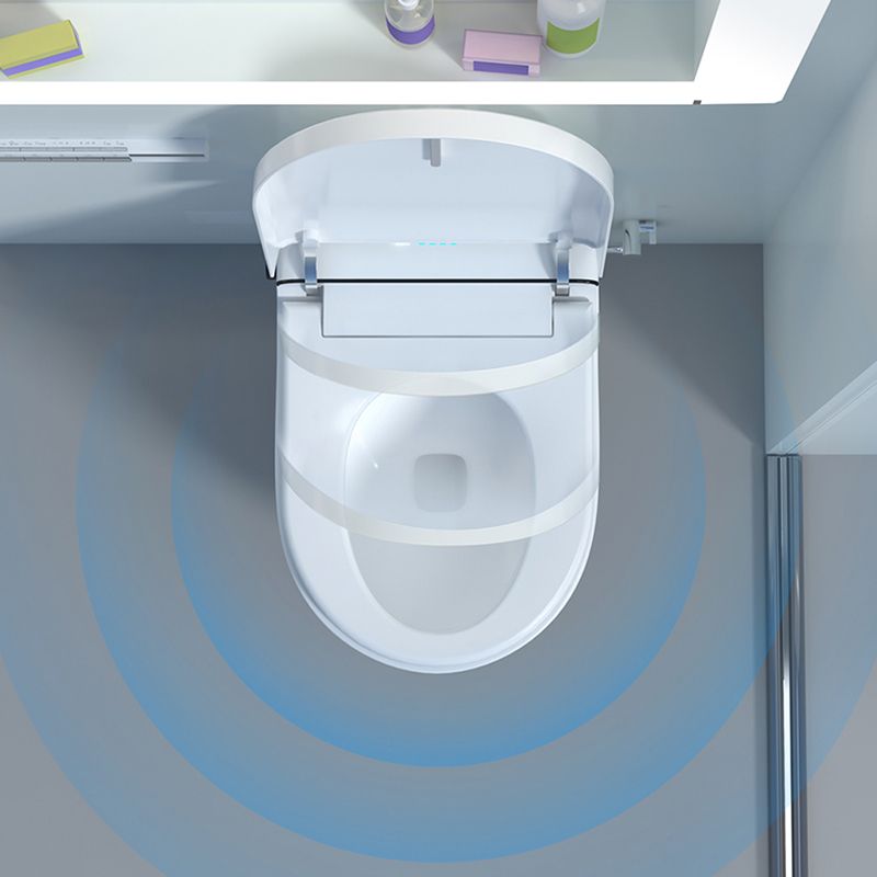 Ceramic Smart Toilet Dual Flush Wall Mounted Bidet with Dryer Clearhalo 'Bathroom Remodel & Bathroom Fixtures' 'Bidets' 'Home Improvement' 'home_improvement' 'home_improvement_bidets' 'Toilets & Bidets' 1200x1200_12252e7f-8f39-4878-b0f1-7419413b151e