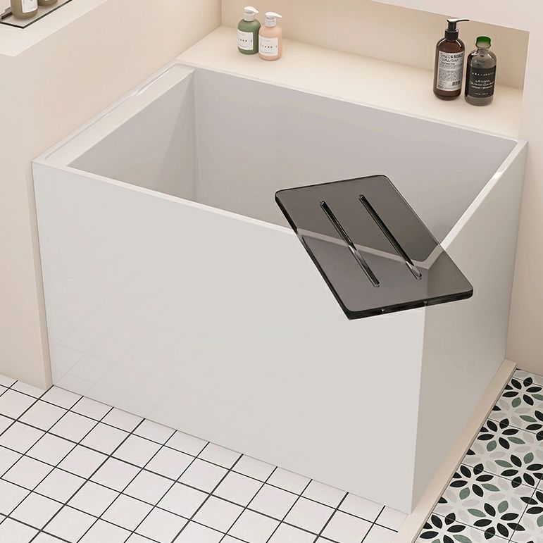 Back to Wall Freestanding Bathtub Modern Rectangular Acrylic Bathtub Clearhalo 'Bathroom Remodel & Bathroom Fixtures' 'Bathtubs' 'Home Improvement' 'home_improvement' 'home_improvement_bathtubs' 'Showers & Bathtubs' 1200x1200_128321ae-3dee-4942-98c3-aa7fb6bc4340