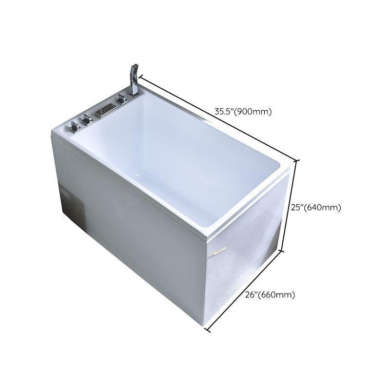 Freestanding Acrylic Bath Soaking White Modern Modern Center Bathtub Clearhalo 'Bathroom Remodel & Bathroom Fixtures' 'Bathtubs' 'Home Improvement' 'home_improvement' 'home_improvement_bathtubs' 'Showers & Bathtubs' 1200x1200_129bedbc-4128-4f13-a680-244b7339fae2