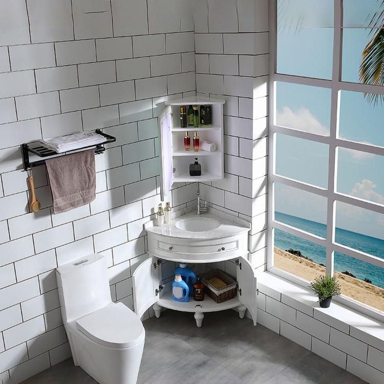 Modern Style Bathroom Sink Vanity Freestanding Vanity with Mirror Clearhalo 'Bathroom Remodel & Bathroom Fixtures' 'Bathroom Vanities' 'bathroom_vanities' 'Home Improvement' 'home_improvement' 'home_improvement_bathroom_vanities' 1200x1200_12de7f56-8d05-45fc-a203-19e5836838a7