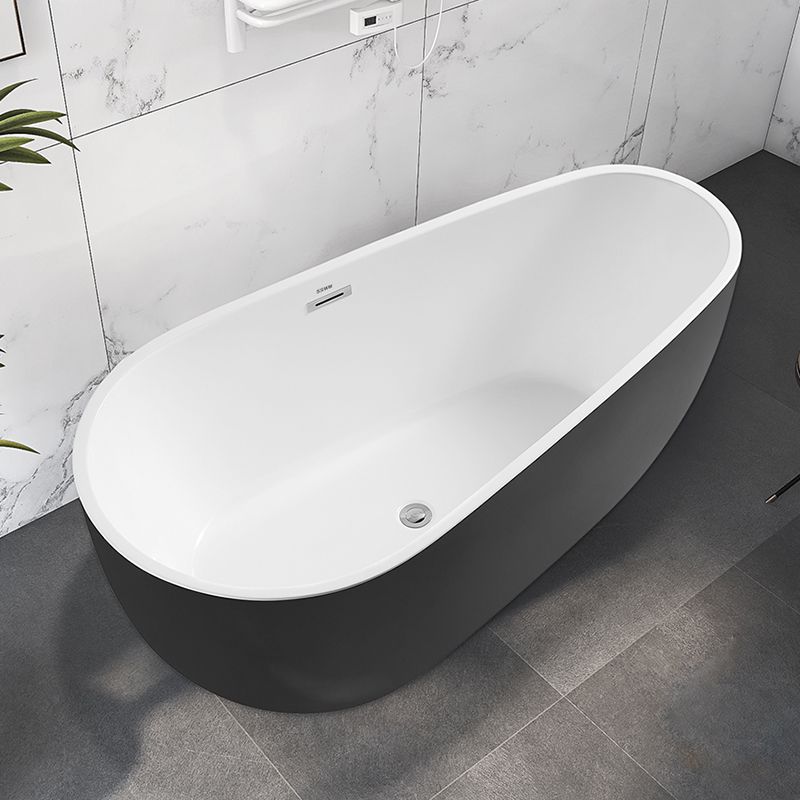 Modern Freestanding Bath Tub Acrylic Free Form Bathtub with Overflow Trim Clearhalo 'Bathroom Remodel & Bathroom Fixtures' 'Bathtubs' 'Home Improvement' 'home_improvement' 'home_improvement_bathtubs' 'Showers & Bathtubs' 1200x1200_12f178c1-d186-4f34-9891-4ddeed5ec70f