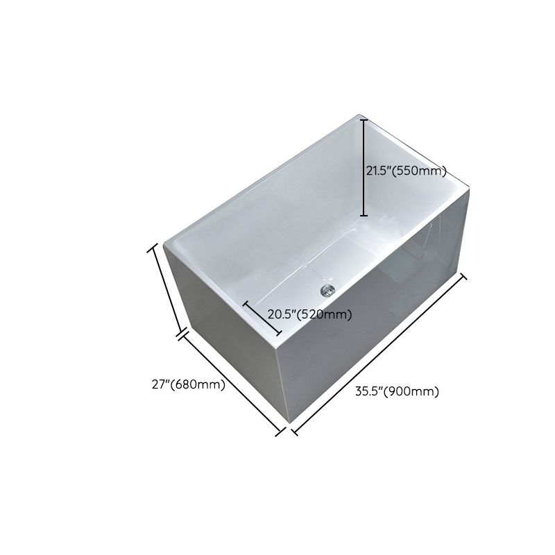 Soaking Acrylic Bathtub Antique Finish Back to Wall Bath Tub Clearhalo 'Bathroom Remodel & Bathroom Fixtures' 'Bathtubs' 'Home Improvement' 'home_improvement' 'home_improvement_bathtubs' 'Showers & Bathtubs' 1200x1200_12fdc524-5321-494f-ba2c-81bffafabfb0