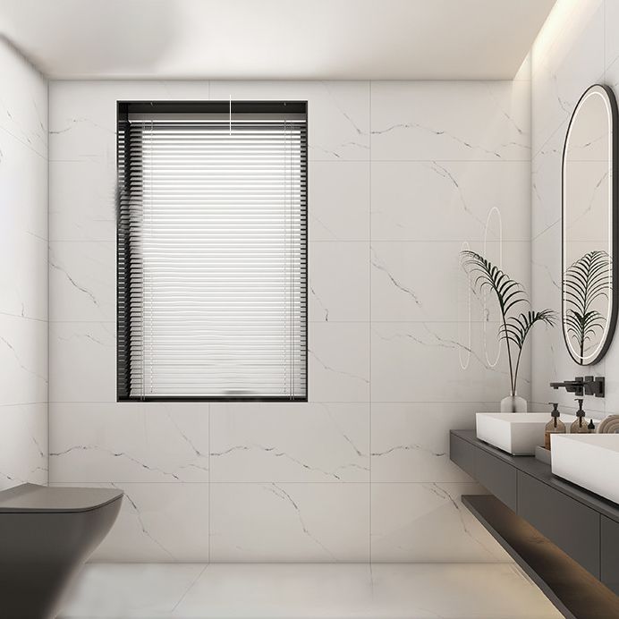 Rectangular White Tile Modern Straight Edge Polished Wall Tile Clearhalo 'Floor Tiles & Wall Tiles' 'floor_tiles_wall_tiles' 'Flooring 'Home Improvement' 'home_improvement' 'home_improvement_floor_tiles_wall_tiles' Walls and Ceiling' 1200x1200_130630bc-66b7-4ee7-b2fe-23fe8e774e26