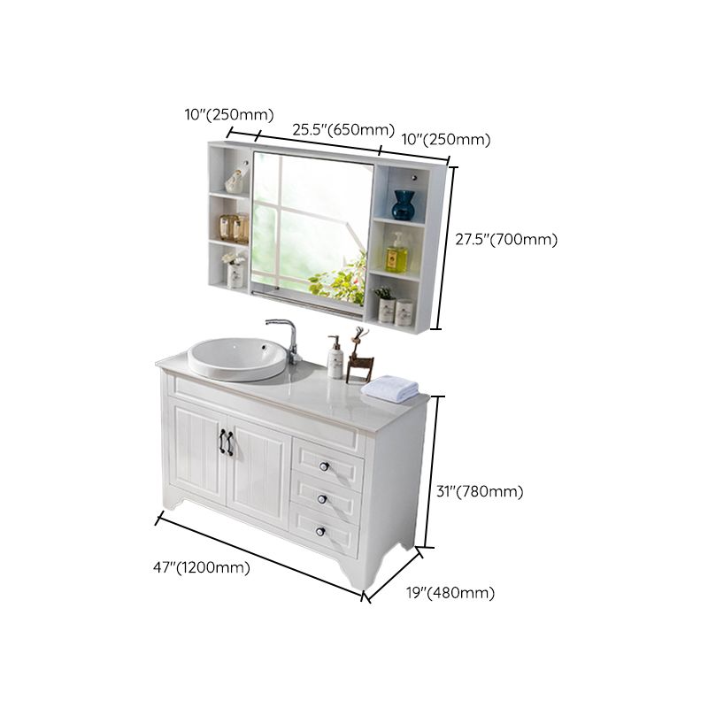 Modern Bathroom Vanity Set Wooden Freestanding Bathroom Vanity Set Clearhalo 'Bathroom Remodel & Bathroom Fixtures' 'Bathroom Vanities' 'bathroom_vanities' 'Home Improvement' 'home_improvement' 'home_improvement_bathroom_vanities' 1200x1200_133339fa-847a-42f4-b87e-8e20ae7f14a5