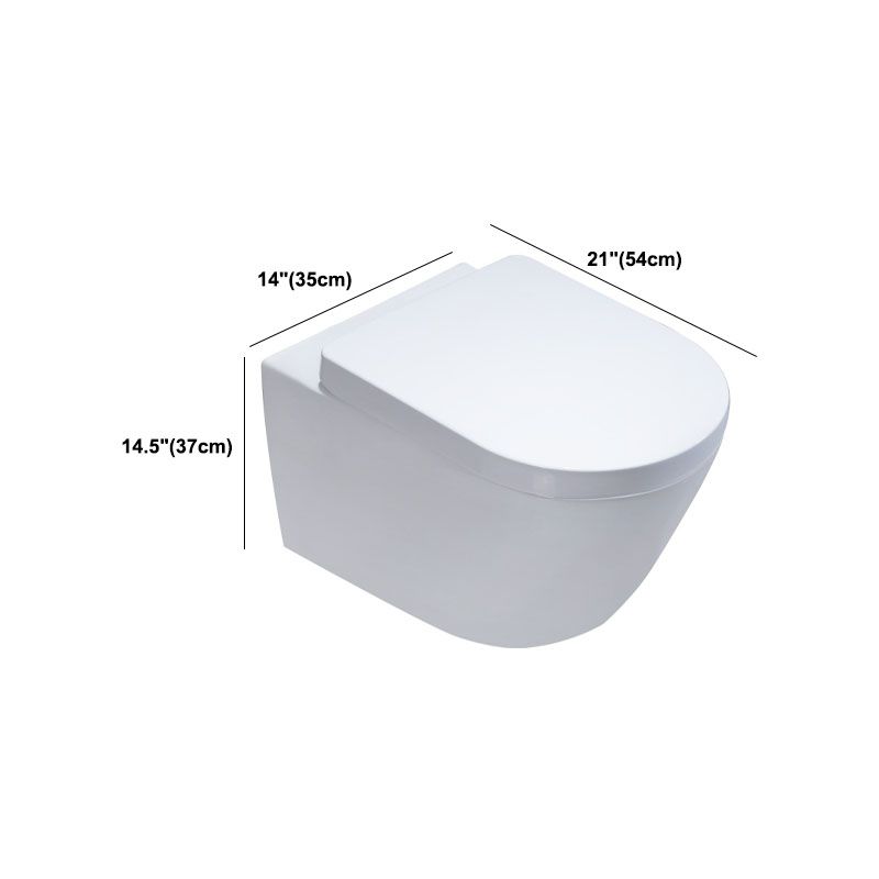 High Efficiency Flush Toilet Elongated Wall Mount Household Small Toilet Seat Included Clearhalo 'Bathroom Remodel & Bathroom Fixtures' 'Home Improvement' 'home_improvement' 'home_improvement_toilets' 'Toilets & Bidets' 'Toilets' 1200x1200_134675dd-74b4-4dc5-8f96-2a505d733224