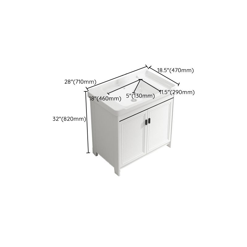 Bathroom Vanity Set Free Standing White Drawer Faucet Vanity with Mirror Clearhalo 'Bathroom Remodel & Bathroom Fixtures' 'Bathroom Vanities' 'bathroom_vanities' 'Home Improvement' 'home_improvement' 'home_improvement_bathroom_vanities' 1200x1200_13614c62-512a-4d4b-8fda-6a4ba8daa862