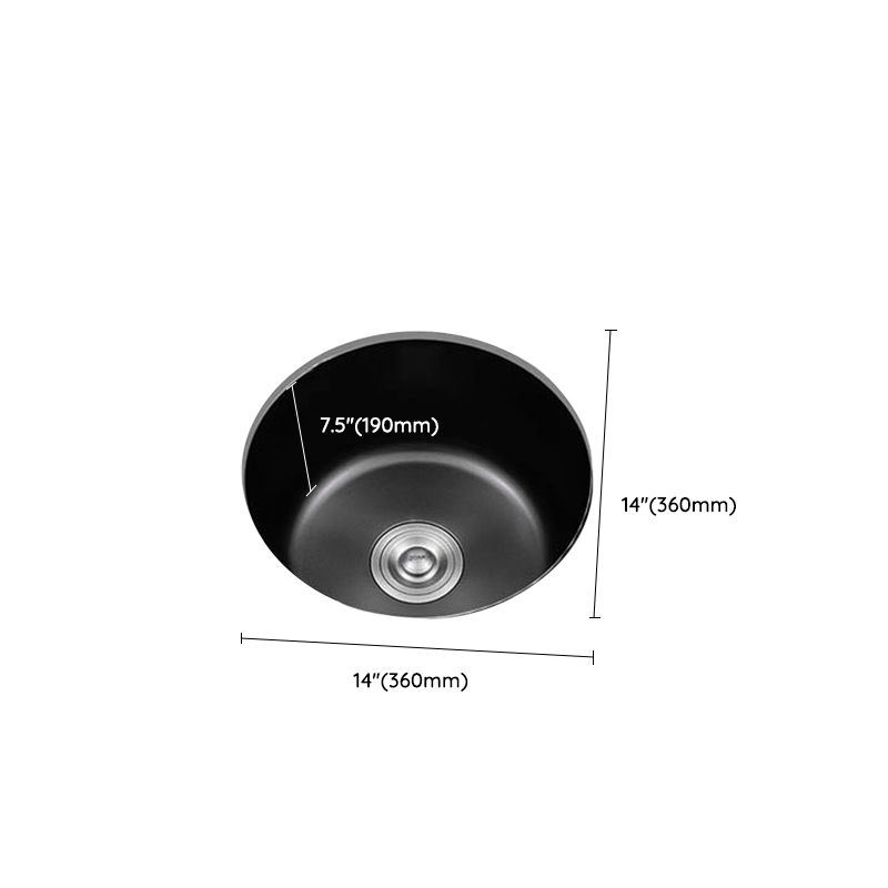 Contemporary Style Kitchen Sink Stainless Steel Round Drop-In Kitchen Sink Clearhalo 'Home Improvement' 'home_improvement' 'home_improvement_kitchen_sinks' 'Kitchen Remodel & Kitchen Fixtures' 'Kitchen Sinks & Faucet Components' 'Kitchen Sinks' 'kitchen_sinks' 1200x1200_138a03ef-3010-4172-afe9-5839cc1b5c0a