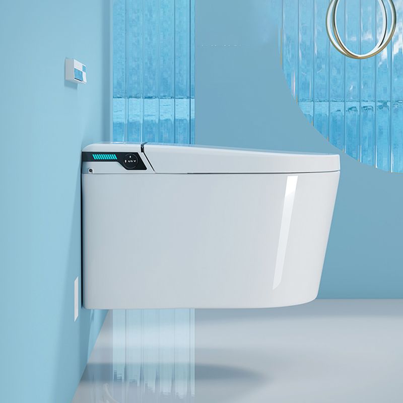 Simplicity Elongated Wall Mounted Bidet Smart Bidet with Warm Air Dryer Clearhalo 'Bathroom Remodel & Bathroom Fixtures' 'Bidets' 'Home Improvement' 'home_improvement' 'home_improvement_bidets' 'Toilets & Bidets' 1200x1200_1397b228-6c6b-4c20-b9ce-c225e74a32d5