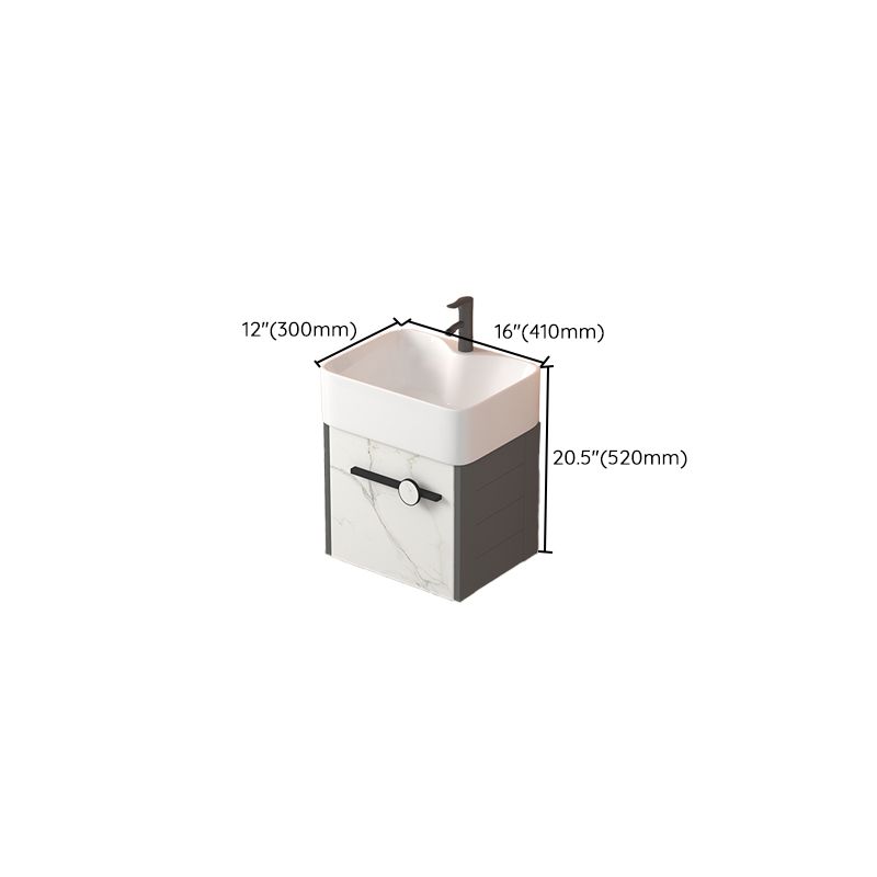 Modern Wall Mount Sink Vanity Gray Metal Base Single-Sink Rectangular Vanity Set Clearhalo 'Bathroom Remodel & Bathroom Fixtures' 'Bathroom Vanities' 'bathroom_vanities' 'Home Improvement' 'home_improvement' 'home_improvement_bathroom_vanities' 1200x1200_13d23cc3-2c8b-49e4-9433-b155948a1f42