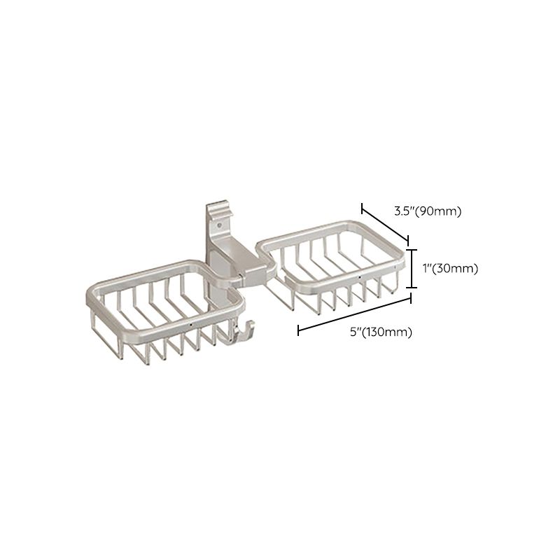 Modern Polished Chrome Bathroom Accessory Set Bath Shelf/Towel Bar/ Paper Holder Included Clearhalo 'Bathroom Hardware Sets' 'Bathroom Hardware' 'Bathroom Remodel & Bathroom Fixtures' 'bathroom_hardware_sets' 'Home Improvement' 'home_improvement' 'home_improvement_bathroom_hardware_sets' 1200x1200_13e99afc-b5b1-4d20-9f8a-17d8207adc8e