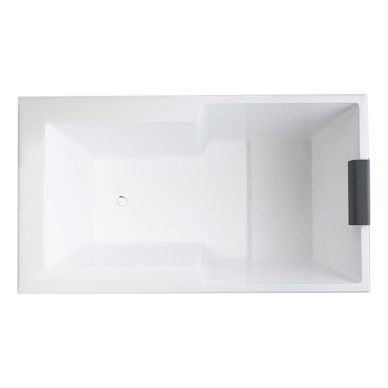 Acrylic Bath Drop in Soaking White Rectangular Modern Left-Hand Bathtub Clearhalo 'Bathroom Remodel & Bathroom Fixtures' 'Bathtubs' 'Home Improvement' 'home_improvement' 'home_improvement_bathtubs' 'Showers & Bathtubs' 1200x1200_13f2b686-1d6d-439b-b338-54528364af65