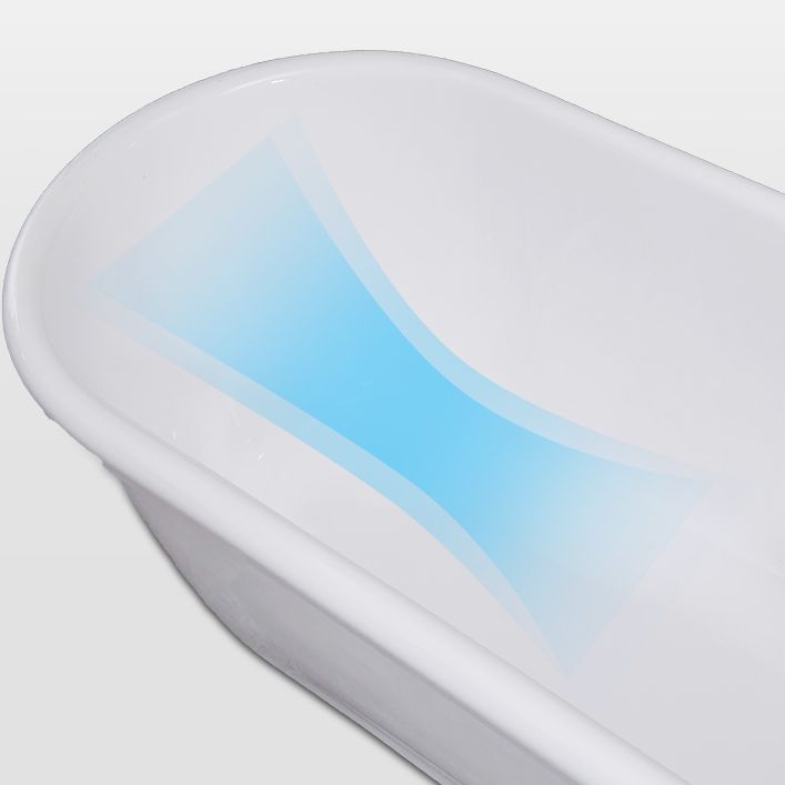 Modern Oval Bathtub Acrylic Stand Alone Soaking Soaking Bath Clearhalo 'Bathroom Remodel & Bathroom Fixtures' 'Bathtubs' 'Home Improvement' 'home_improvement' 'home_improvement_bathtubs' 'Showers & Bathtubs' 1200x1200_14013554-7ebd-4d7a-86e6-b30467f7133d