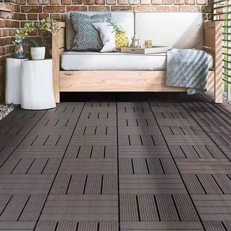 Interlocking Deck Tile Solid Color Water-Resistant Composite Deck Tile Kit Clearhalo 'Home Improvement' 'home_improvement' 'home_improvement_outdoor_deck_tiles_planks' 'Outdoor Deck Tiles & Planks' 'Outdoor Flooring & Tile' 'Outdoor Remodel' 'outdoor_deck_tiles_planks' 1200x1200_141b8f92-81b1-47d6-a813-4c4da11529ca