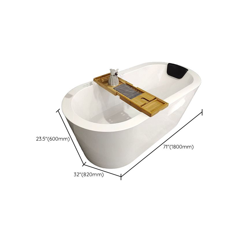 Modern Oval Freestanding Bathtub Antique Finish Soaking Bath Tub Clearhalo 'Bathroom Remodel & Bathroom Fixtures' 'Bathtubs' 'Home Improvement' 'home_improvement' 'home_improvement_bathtubs' 'Showers & Bathtubs' 1200x1200_1428df7a-27b9-4c21-a874-2d3598b79c21