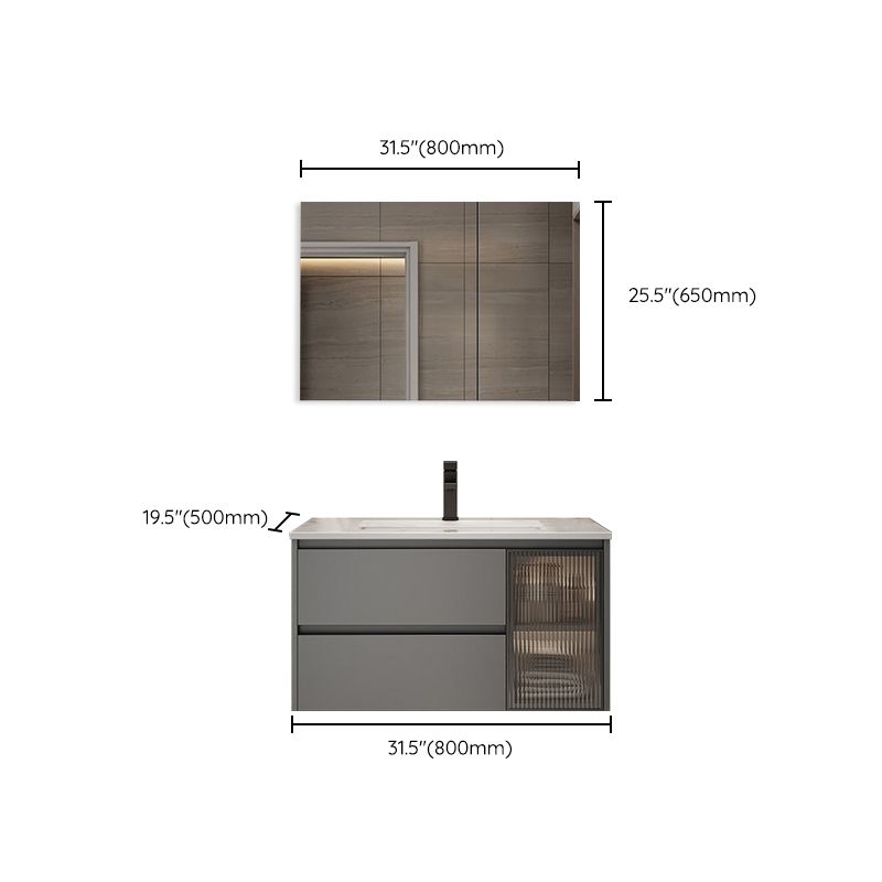 Modern Bathroom Sink Vanity Mirror Cabinet Vanity Cabinet with Storage Shelving Clearhalo 'Bathroom Remodel & Bathroom Fixtures' 'Bathroom Vanities' 'bathroom_vanities' 'Home Improvement' 'home_improvement' 'home_improvement_bathroom_vanities' 1200x1200_1432b77c-4556-4722-bb58-2bbaedf23678