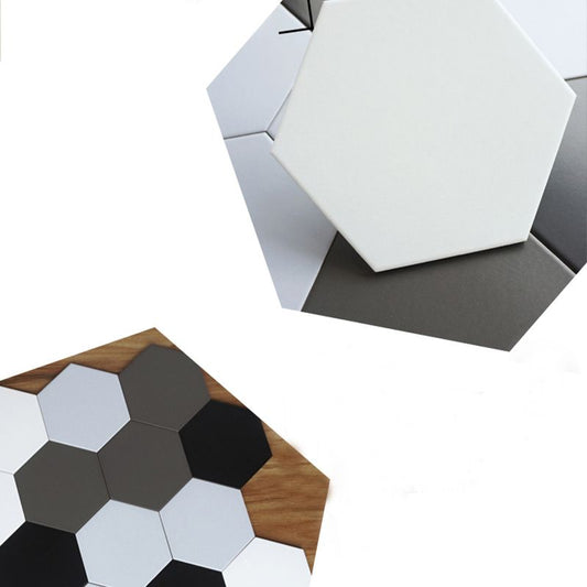 Contemporary Style Waterproof Floor Tile Straight Edge Hexagon Floor Tile Clearhalo 'Floor Tiles & Wall Tiles' 'floor_tiles_wall_tiles' 'Flooring 'Home Improvement' 'home_improvement' 'home_improvement_floor_tiles_wall_tiles' Walls and Ceiling' 1200x1200_14495c0d-76c1-4735-8055-15e1e2f5ed90