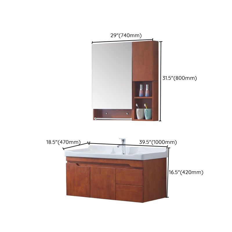 Mirror Included Wall Mount Sink Vanity with Sink for Bathroom Clearhalo 'Bathroom Remodel & Bathroom Fixtures' 'Bathroom Vanities' 'bathroom_vanities' 'Home Improvement' 'home_improvement' 'home_improvement_bathroom_vanities' 1200x1200_148af5bc-5060-473e-b5b4-60cd010ea228