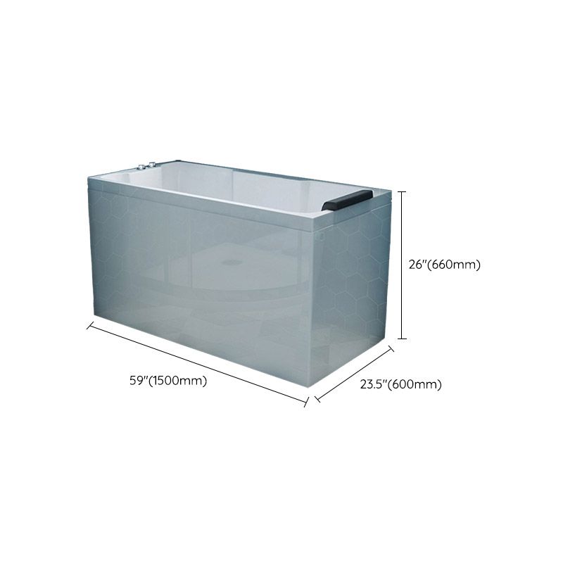 Bathroom Acrylic Apron Front Bathtub Modern Rectangular Bathtub in White Clearhalo 'Bathroom Remodel & Bathroom Fixtures' 'Bathtubs' 'Home Improvement' 'home_improvement' 'home_improvement_bathtubs' 'Showers & Bathtubs' 1200x1200_1505485e-b2ea-458b-83b5-fd6b532d8aac