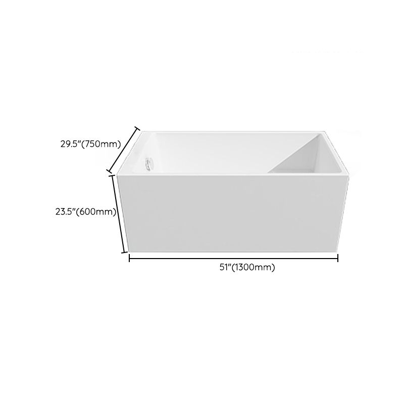 Soaking Bathtub Antique Finish Rectangular Back to Wall Bath Tub Clearhalo 'Bathroom Remodel & Bathroom Fixtures' 'Bathtubs' 'Home Improvement' 'home_improvement' 'home_improvement_bathtubs' 'Showers & Bathtubs' 1200x1200_1514ad79-9e38-42eb-b7be-9aef281a70bb