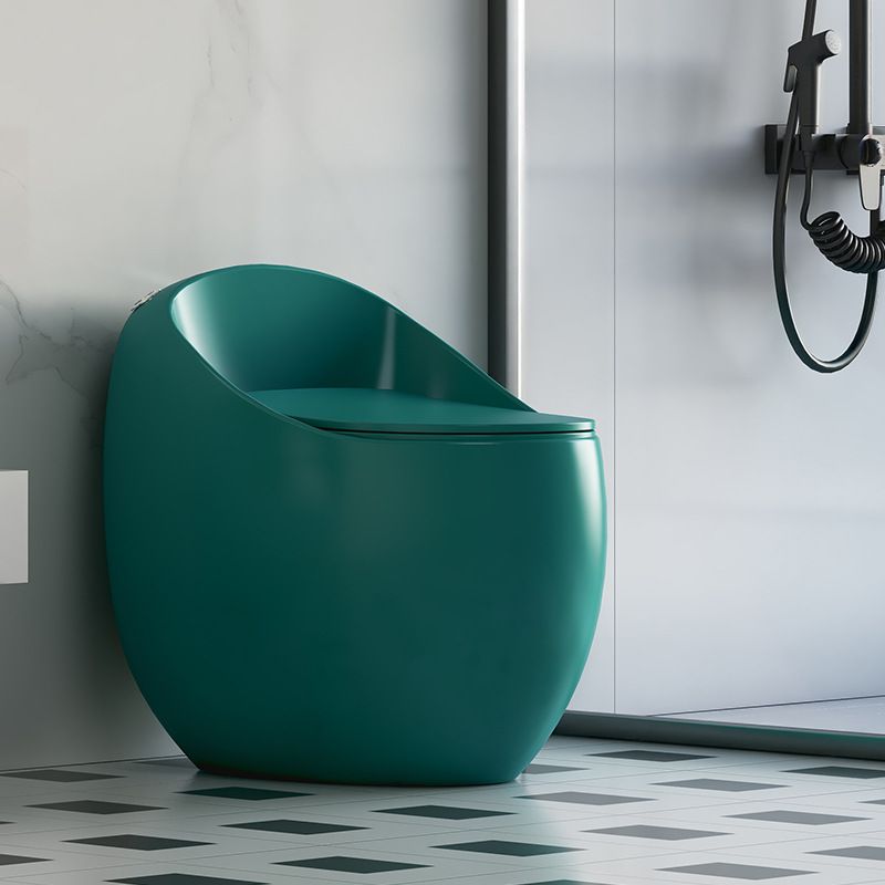 Modern Seat Included One Piece Toilet Round Floor Mounted Toilet Bowl for Washroom Clearhalo 'Bathroom Remodel & Bathroom Fixtures' 'Home Improvement' 'home_improvement' 'home_improvement_toilets' 'Toilets & Bidets' 'Toilets' 1200x1200_151bdd6f-e874-4afe-9d86-c00bceaa9b42