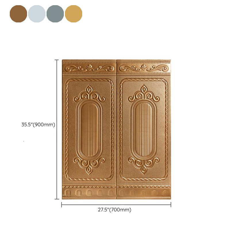 Glam Style Wall Paneling Living Room Peel and Stick 3D Embossing Waterproof Wall Paneling Clearhalo 'Flooring 'Home Improvement' 'home_improvement' 'home_improvement_wall_paneling' 'Wall Paneling' 'wall_paneling' 'Walls & Ceilings' Walls and Ceiling' 1200x1200_151eb2c6-a31a-473c-860c-a2614a31df58