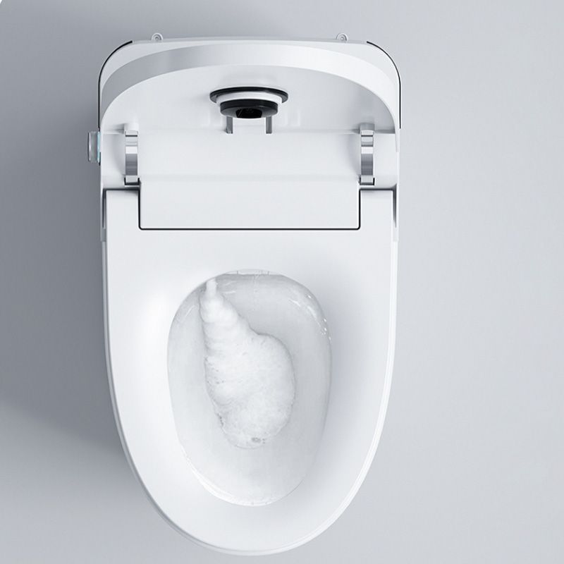 Floor Mount Bidet White Elongated Ceramic Temperature Control with Dryer Clearhalo 'Bathroom Remodel & Bathroom Fixtures' 'Bidets' 'Home Improvement' 'home_improvement' 'home_improvement_bidets' 'Toilets & Bidets' 1200x1200_1528049e-10f0-45f3-8523-aef9f776ed3b