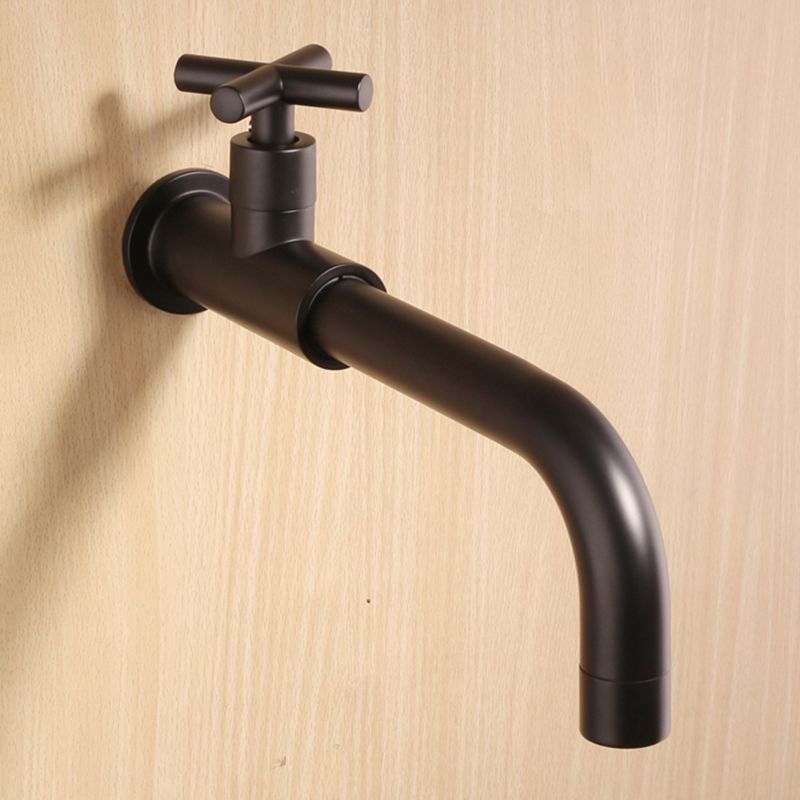 Contemporary Wall Mounted Bathroom Faucet Cross Handle Solid Brass Faucet Clearhalo 'bathroom_sink_faucets' 'Conjunta de Baño y Conjunta de Grifo' 'Coronamiento de Baño y Dispositivo de Baño' 'Grifo del lavabo del baño' 'Hogar' 'home_improvement' 'home_improvement_bathroom_sink_faucets' 'Mejoras para el hogar' 1200x1200_1529b1d4-2489-4dd3-85e4-ba10c491ed28