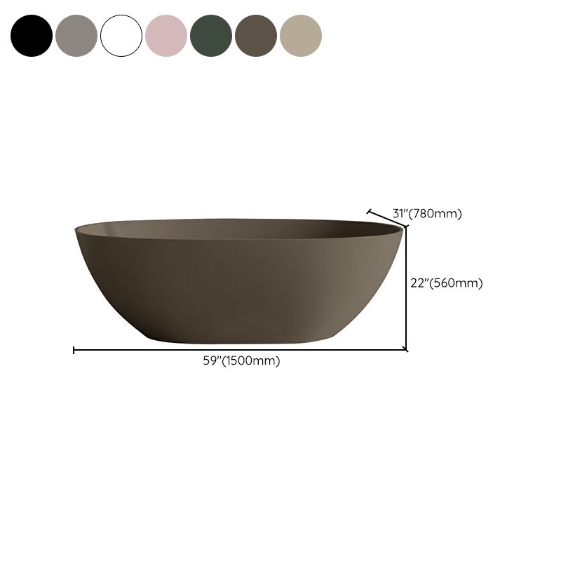 Stone Soaking Bathtub Modern Antique Finish Freestanding Bath Tub Clearhalo 'Bathroom Remodel & Bathroom Fixtures' 'Bathtubs' 'Home Improvement' 'home_improvement' 'home_improvement_bathtubs' 'Showers & Bathtubs' 1200x1200_15763dfc-5ef5-457f-98c3-5678b6a9dc94