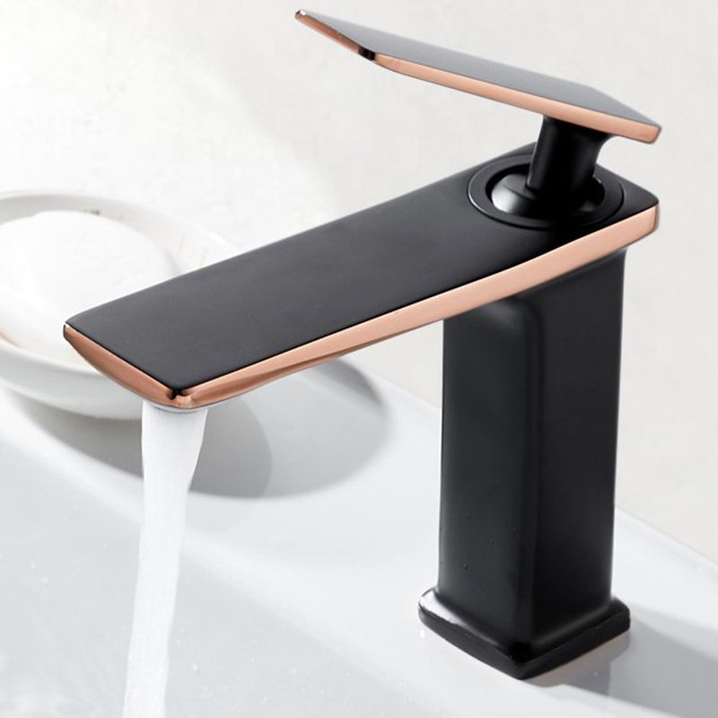 Single Hole Vanity Sink Faucet 6.69" H Modern Luxury Basin Faucet Clearhalo 'Bathroom Remodel & Bathroom Fixtures' 'Bathroom Sink Faucets' 'Bathroom Sinks & Faucet Components' 'bathroom_sink_faucets' 'Home Improvement' 'home_improvement' 'home_improvement_bathroom_sink_faucets' 1200x1200_1590cabb-75b1-485e-a6cc-1d4833b7bd1b