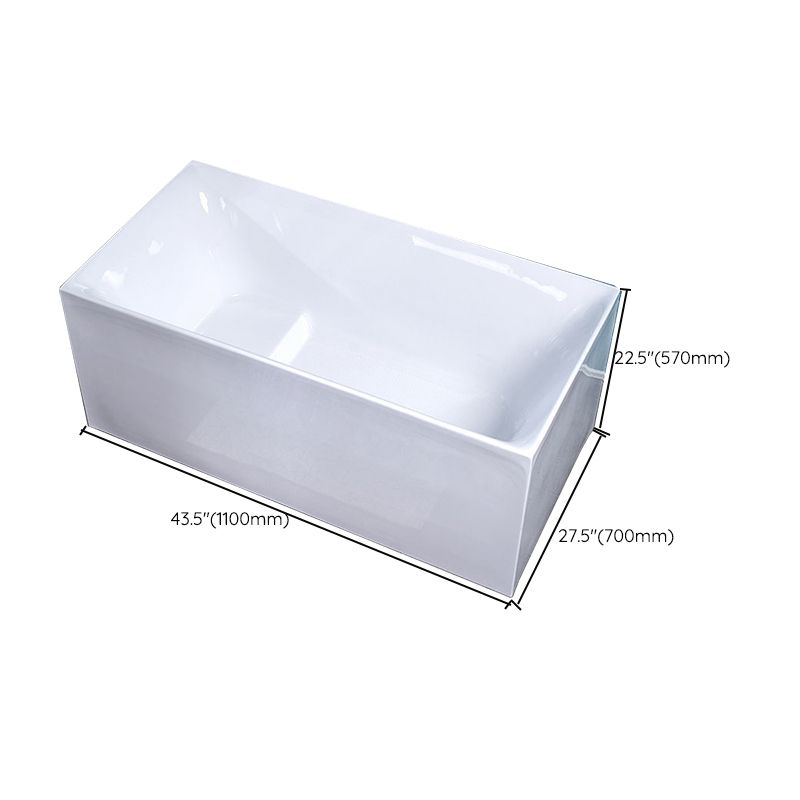 Acrylic Soaking Bathtub White Rectangular Back to Wall Bath Tub Clearhalo 'Bathroom Remodel & Bathroom Fixtures' 'Bathtubs' 'Home Improvement' 'home_improvement' 'home_improvement_bathtubs' 'Showers & Bathtubs' 1200x1200_1603d5d3-ac41-4d53-815a-34c410bae22e