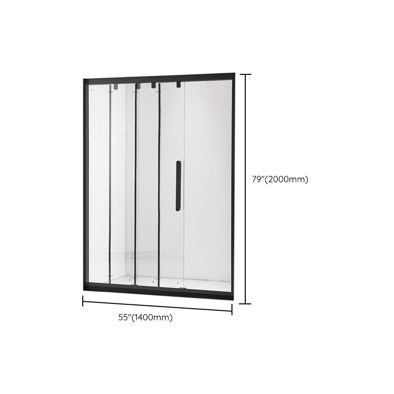 Transparent Tempered Shower Bath Door Hinged Shower Bath Door Clearhalo 'Bathroom Remodel & Bathroom Fixtures' 'Home Improvement' 'home_improvement' 'home_improvement_shower_tub_doors' 'Shower and Tub Doors' 'shower_tub_doors' 'Showers & Bathtubs' 1200x1200_16309b59-1a07-4fb5-8c67-b59c45622625