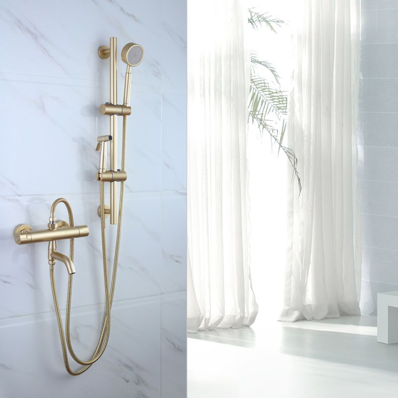 Ultra-Luxury Shower Trim Wall Mounted Included Hand Shower and Faucet Clearhalo 'Bathroom Remodel & Bathroom Fixtures' 'Home Improvement' 'home_improvement' 'home_improvement_shower_faucets' 'Shower Faucets & Systems' 'shower_faucets' 'Showers & Bathtubs Plumbing' 'Showers & Bathtubs' 1200x1200_1635a0e8-9bca-429f-a425-f9340dbf766c