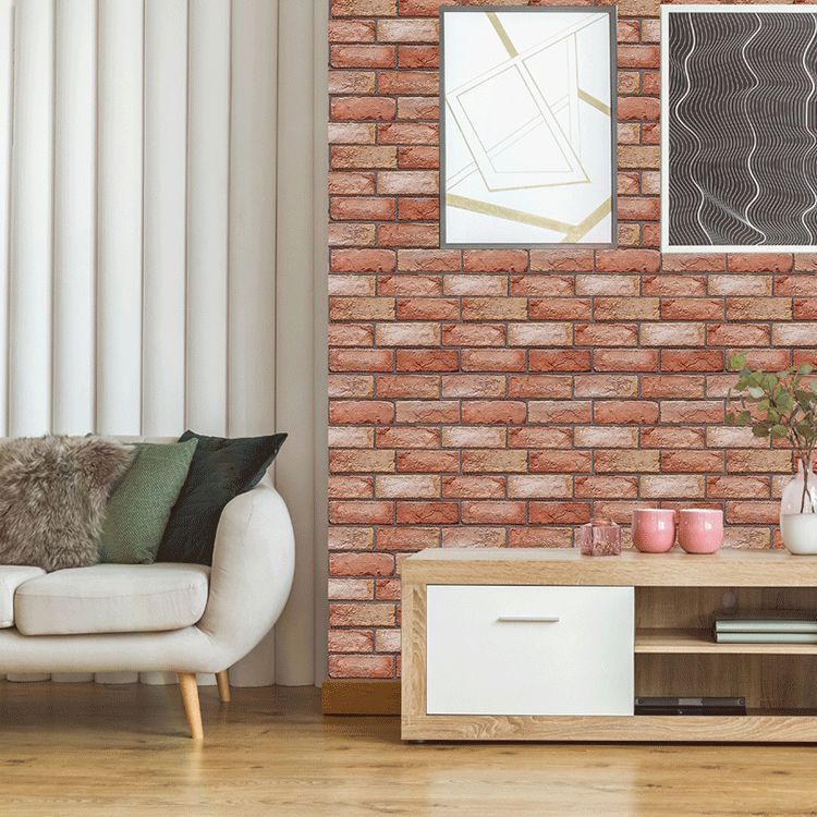 Artificial Brick Wall Panel Farmhouse Style Simple Home Living Room Panel Wall (5-pack) Clearhalo 'Flooring 'Home Improvement' 'home_improvement' 'home_improvement_wall_paneling' 'Wall Paneling' 'wall_paneling' 'Walls & Ceilings' Walls and Ceiling' 1200x1200_1641a73a-5fe0-4a8b-a856-3b1953e527b6