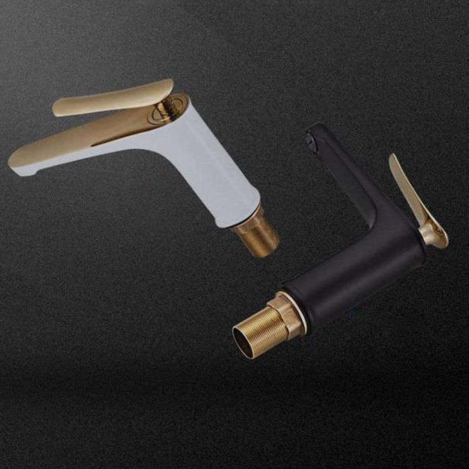 Light Luxury Basin Faucet 6.69" H Modern Brass Vessel Sink Faucet Clearhalo 'Bathroom Remodel & Bathroom Fixtures' 'Bathroom Sink Faucets' 'Bathroom Sinks & Faucet Components' 'bathroom_sink_faucets' 'Casa' 'Home Improvement' 'home_improvement' 'home_improvement_bathroom_sink_faucets' 1200x1200_16444f27-21ba-4914-8c70-0f08a2bedb21