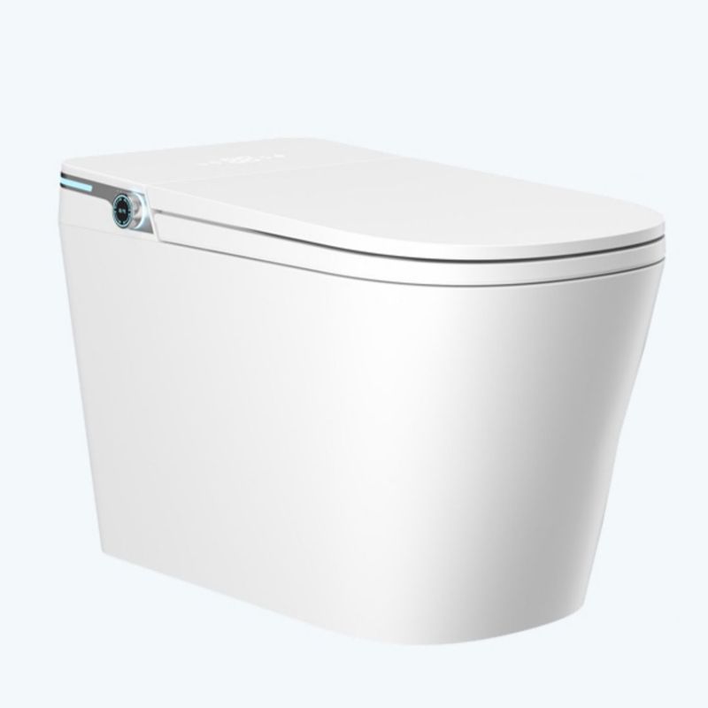 Contemporary White Floor Mount Bidet Elongated Horizontal with Bidet And Seat Clearhalo 'Bathroom Remodel & Bathroom Fixtures' 'Bidets' 'Home Improvement' 'home_improvement' 'home_improvement_bidets' 'Toilets & Bidets' 1200x1200_16dc459d-d6bb-41a3-b2bd-2653f004409b