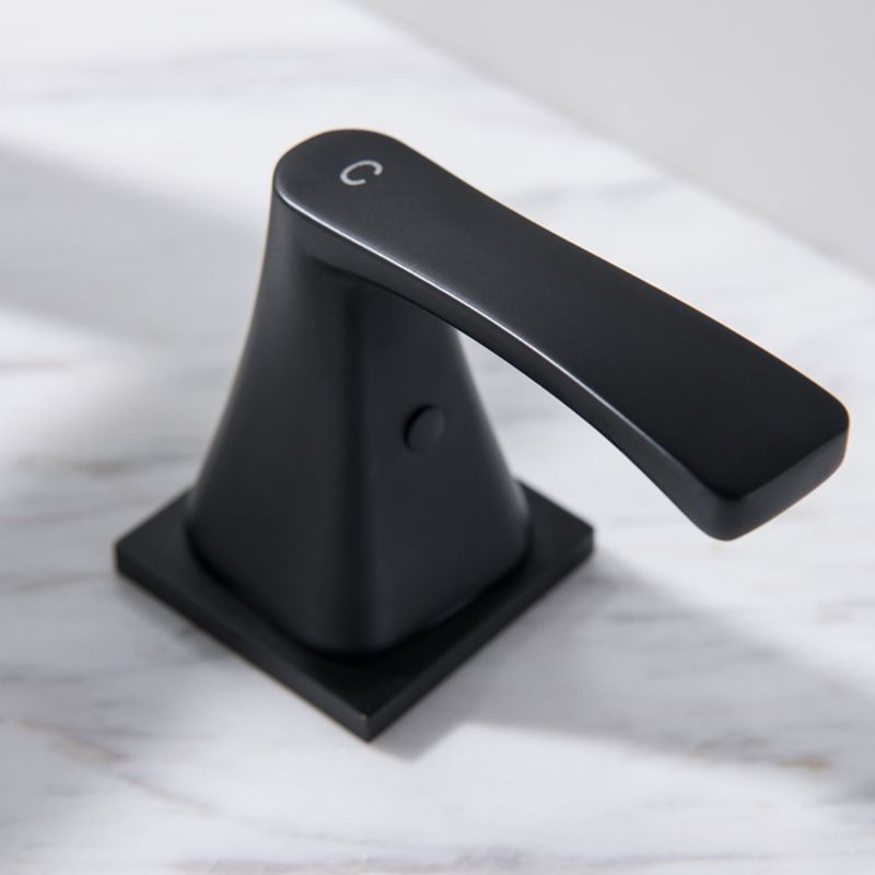 Modern 2-Handle Bathroom Sink Faucet 3 Hole Widespread Bathroom Faucet with Steel Clearhalo 'bathroom_sink_faucets' 'Conjunta de Baño y Conjunta de Grifo' 'Coronamiento de Baño y Dispositivo de Baño' 'Grifo del lavabo del baño' 'Hogar' 'home_improvement' 'home_improvement_bathroom_sink_faucets' 'Mejoras para el hogar' 1200x1200_171f4151-c899-4c82-bc21-a88ad9fc2129