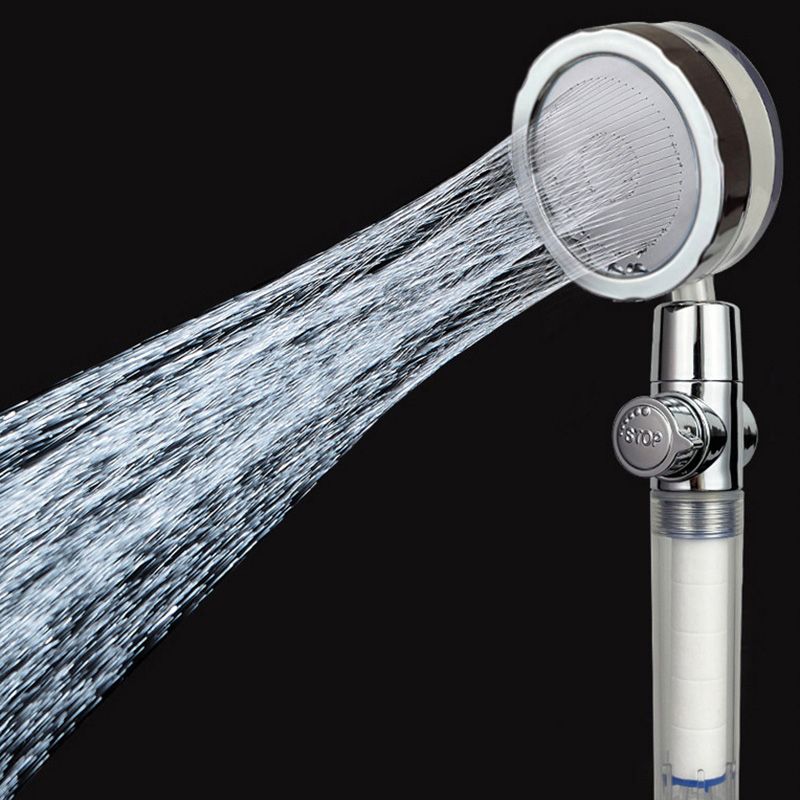 Modern Round Handheld Shower Head Rain Spray Head in Plastic Clearhalo 'Bathroom Remodel & Bathroom Fixtures' 'Home Improvement' 'home_improvement' 'home_improvement_shower_heads' 'Shower Heads' 'shower_heads' 'Showers & Bathtubs Plumbing' 'Showers & Bathtubs' 1200x1200_17504dbc-4b3d-4e59-b5d7-b171985e1baa