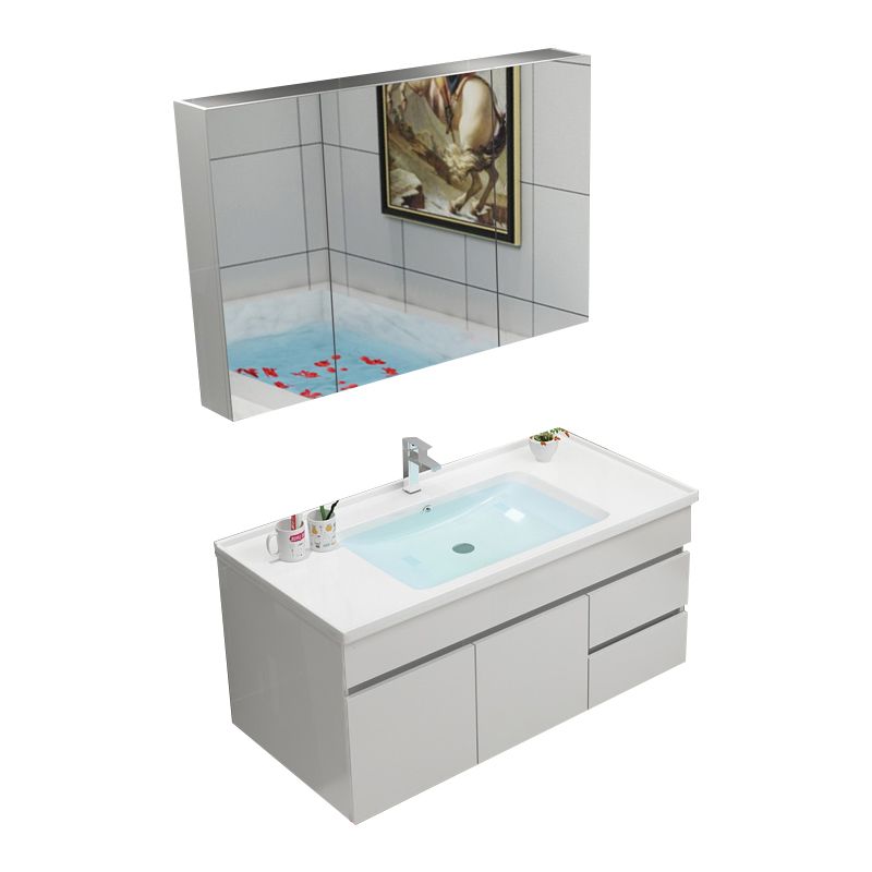 Modern Bathroom Vanity Sink Drawers Rectangular Faucet Mirror Bathroom Vanity Set Clearhalo 'Bathroom Remodel & Bathroom Fixtures' 'Bathroom Vanities' 'bathroom_vanities' 'Home Improvement' 'home_improvement' 'home_improvement_bathroom_vanities' 1200x1200_17d79b04-12ac-45f2-aa12-330caab4ce3a