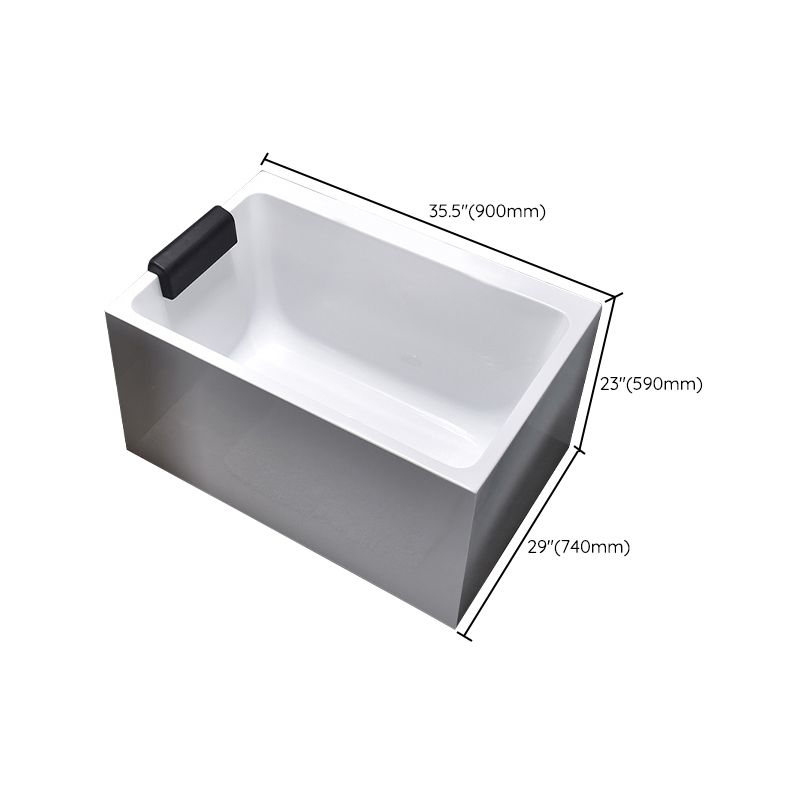 Modern Rectangular Bathtub Acrylic Center Soaking White Bath Clearhalo 'Bathroom Remodel & Bathroom Fixtures' 'Bathtubs' 'Home Improvement' 'home_improvement' 'home_improvement_bathtubs' 'Showers & Bathtubs' 1200x1200_17da833b-93c0-4906-a303-de016feb7507