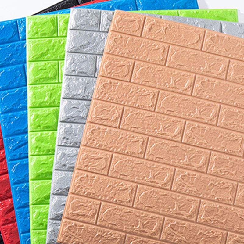 Foam Waterproof Water Panel Living Room 3D Artificial Brick Contemporary Panel (10-Pack) Clearhalo 'Flooring 'Home Improvement' 'home_improvement' 'home_improvement_wall_paneling' 'Wall Paneling' 'wall_paneling' 'Walls & Ceilings' Walls and Ceiling' 1200x1200_17e10b5c-41ac-4ad2-92a8-30e252e4eade
