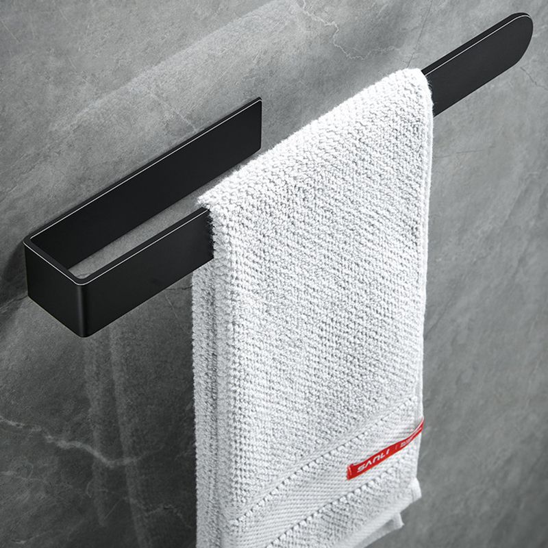 Modern Towel Ring Bathroom Hardware Set Stainless Steel/Black Bath Hardware Set Clearhalo 'Bathroom Hardware Sets' 'Bathroom Hardware' 'Bathroom Remodel & Bathroom Fixtures' 'bathroom_hardware_sets' 'Home Improvement' 'home_improvement' 'home_improvement_bathroom_hardware_sets' 1200x1200_18250563-d379-401b-b157-d73d55bffdd1