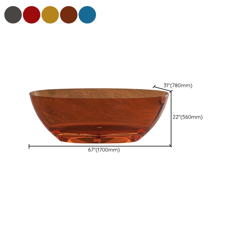 Antique Finish Soaking Bathtub Modern Stand Alone Oval Bath Tub Clearhalo 'Bathroom Remodel & Bathroom Fixtures' 'Bathtubs' 'Home Improvement' 'home_improvement' 'home_improvement_bathtubs' 'Showers & Bathtubs' 1200x1200_1831c547-14c3-4864-8f69-15a102438424