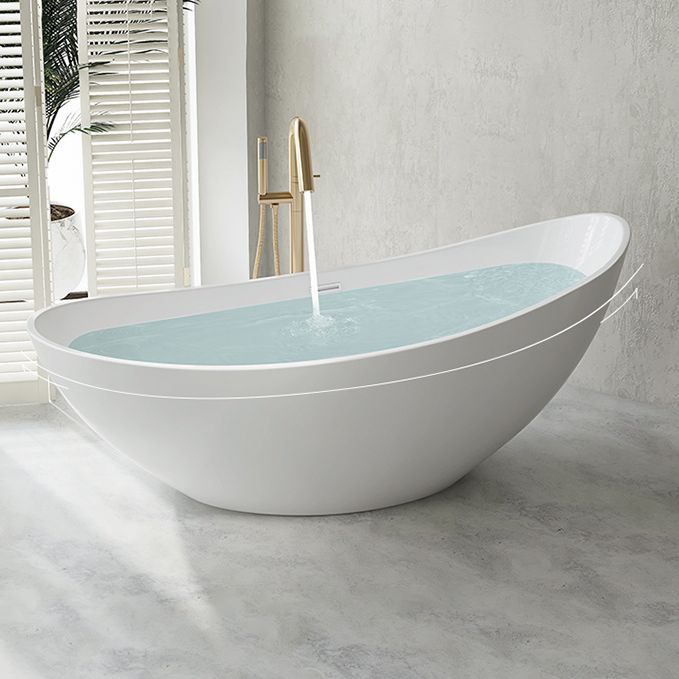 Oval Flat Bottom Soaking Bathtub Antique Finish Modern Bathtub (Board not Included) Clearhalo 'Bathroom Remodel & Bathroom Fixtures' 'Bathtubs' 'Home Improvement' 'home_improvement' 'home_improvement_bathtubs' 'Showers & Bathtubs' 1200x1200_1834f1db-ae0a-43b8-ac0e-b4999ef9a024