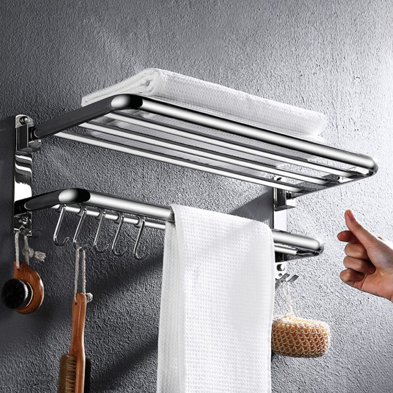 Modern Stainless Steel Bath Shelf Paper Holder Bathroom Accessory Kit Clearhalo 'Bathroom Hardware Sets' 'Bathroom Hardware' 'Bathroom Remodel & Bathroom Fixtures' 'bathroom_hardware_sets' 'Home Improvement' 'home_improvement' 'home_improvement_bathroom_hardware_sets' 1200x1200_188838d6-04ae-4675-a665-a07f7954b7c0