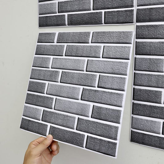 Modern Wall Panel Peel and Stick Brick Print Waterproof Wall Paneling Clearhalo 'Flooring 'Home Improvement' 'home_improvement' 'home_improvement_wall_paneling' 'Wall Paneling' 'wall_paneling' 'Walls & Ceilings' Walls and Ceiling' 1200x1200_18a29067-54eb-48b9-90de-d42bef4d9b05
