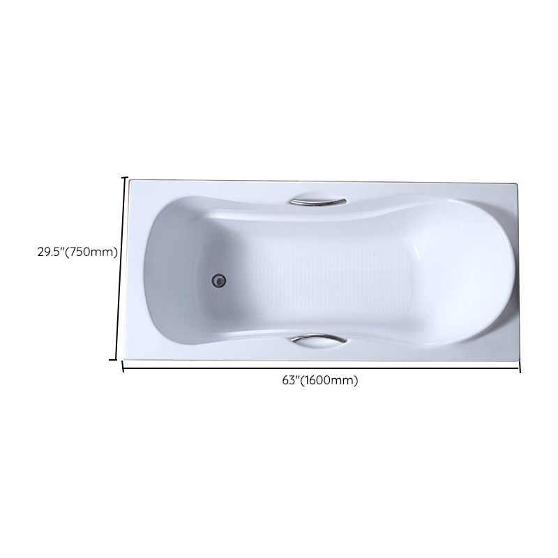 Acrylic Soaking Bath Antique Finish Rectangular Back to Wall Bath Tub Clearhalo 'Bathroom Remodel & Bathroom Fixtures' 'Bathtubs' 'Home Improvement' 'home_improvement' 'home_improvement_bathtubs' 'Showers & Bathtubs' 1200x1200_18ab31ca-00d5-4ca0-ab1b-f636765f417c